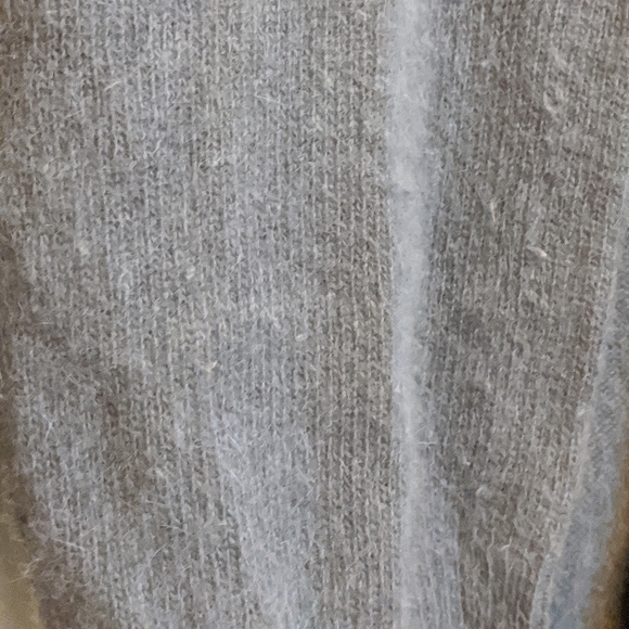 Vintage Sportscraft Lambs Wool Angora Gray Cardigan Sweater 16 - Picture 13 of 14